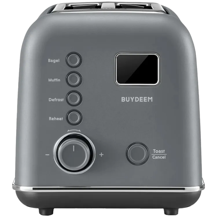 BUYDEEM Automatyczny Metalowy Toster na 2 kromki, DT730E, Ink Grey, EU thumbnail 2