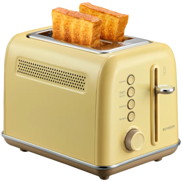 BUYDEEM Toster na 2 kromki, DT620E, Mellow Yellow, EU thumbnail 2