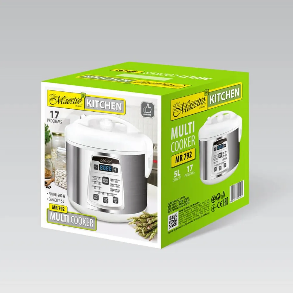 Multicooker 5 l, 700W, 17 programów MR-792 MAESTRO thumbnail 3