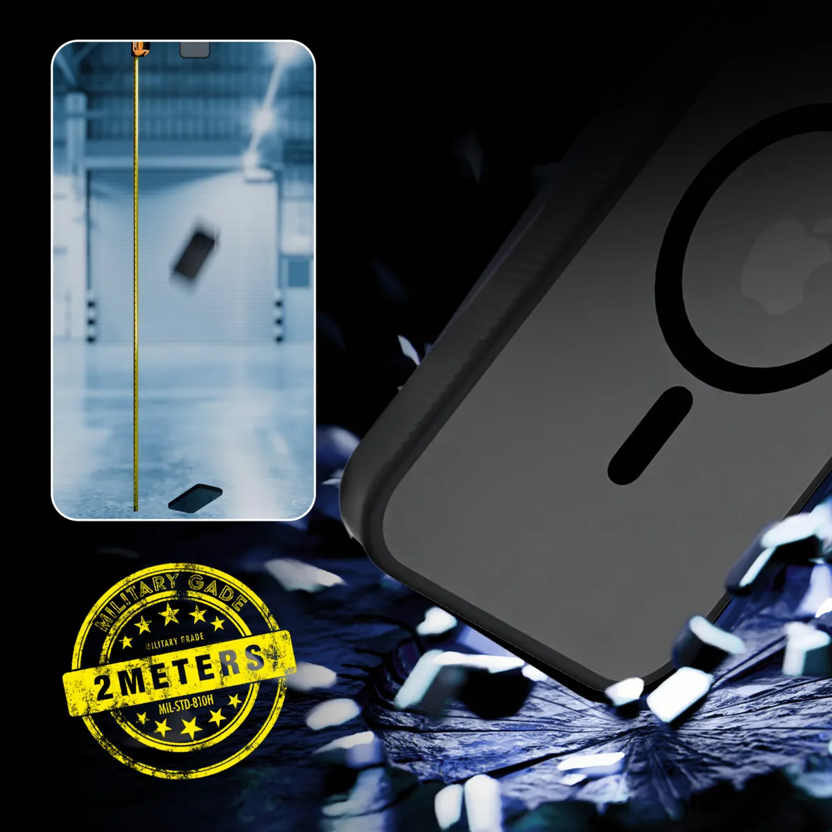 Apple iPhone 14 Pro - 3mk Hardy Hazy MagCase Black thumbnail 3