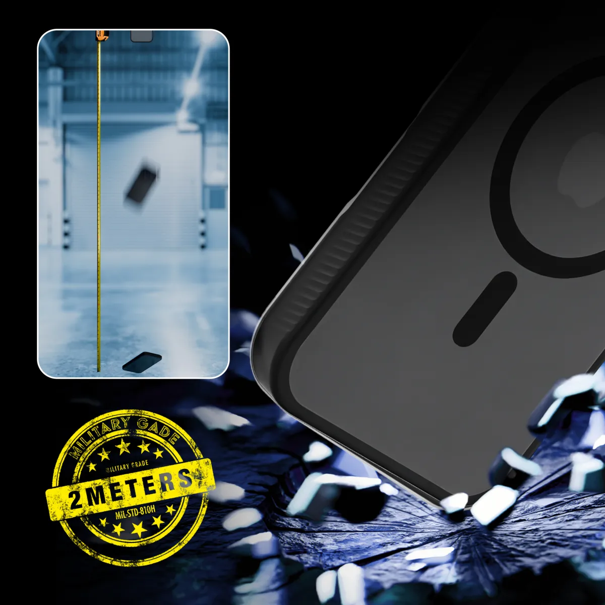 Apple iPhone Air - 3mk Hardy Hazy MagCase Black thumbnail 3