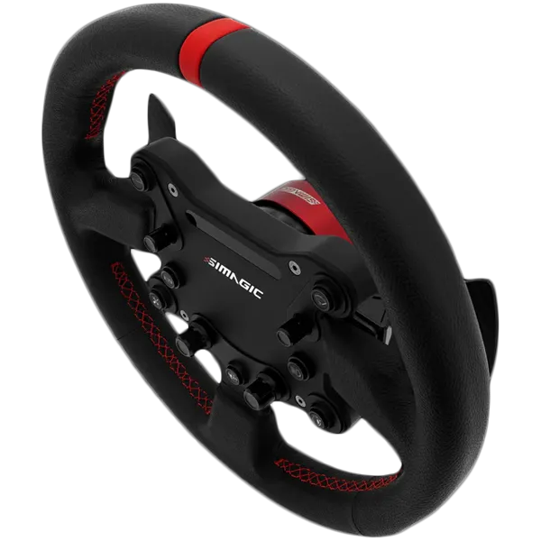 SIMAGIC Kierownica GT Sport 300mm, QR50, łopatki zmiany biegów, alcantara thumbnail 2