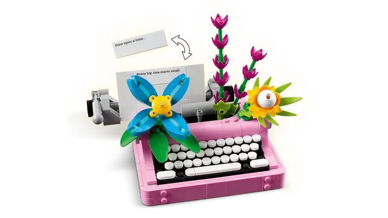 LEGO Creator 3w1 31169 - Maszyna do pisania z kwiatami thumbnail 3