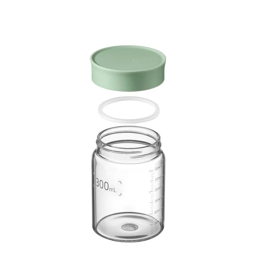 BUYDEEM Szklane słoiczki 300ml z nakrętką wze Cozy Greenish, CS1002/A1 thumbnail 3