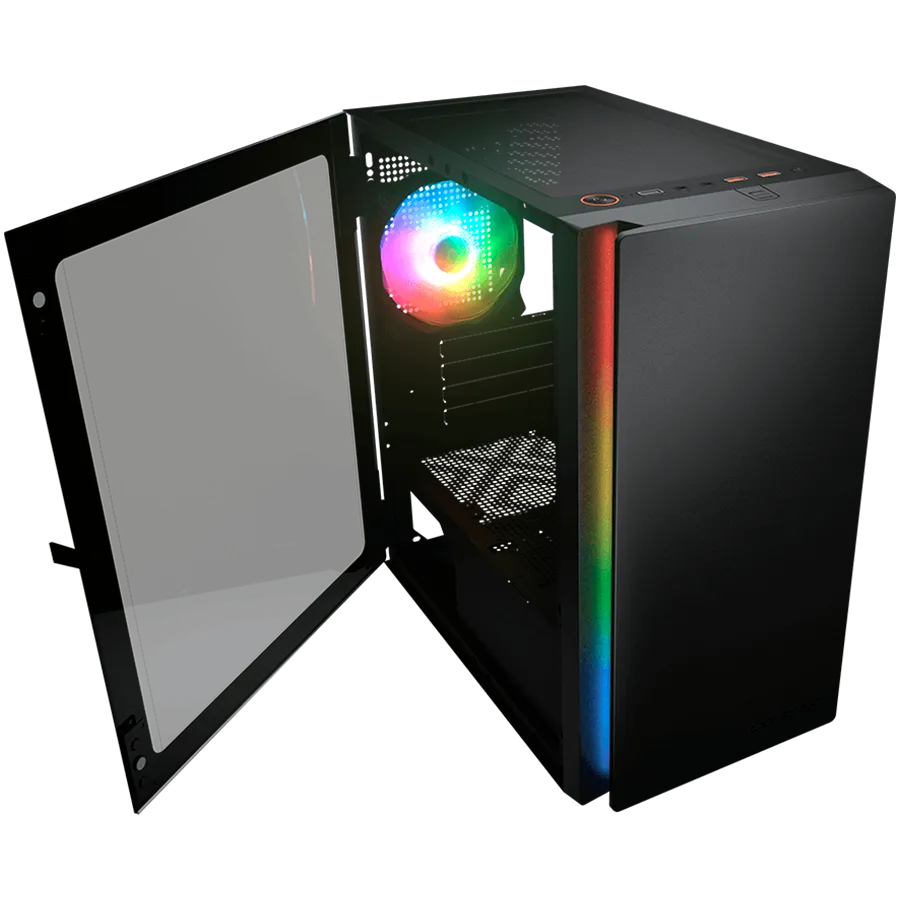 COUGAR Obudowa Purity RGB, Mini Tower, 1x ARGB, Czarna thumbnail 3