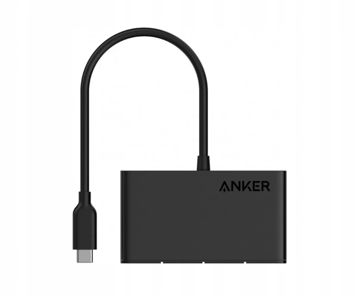 Hub Anker 4w1 1xUSB-C Full Function 3xUSB-C 10Gbps Pasywny Czarny thumbnail 2