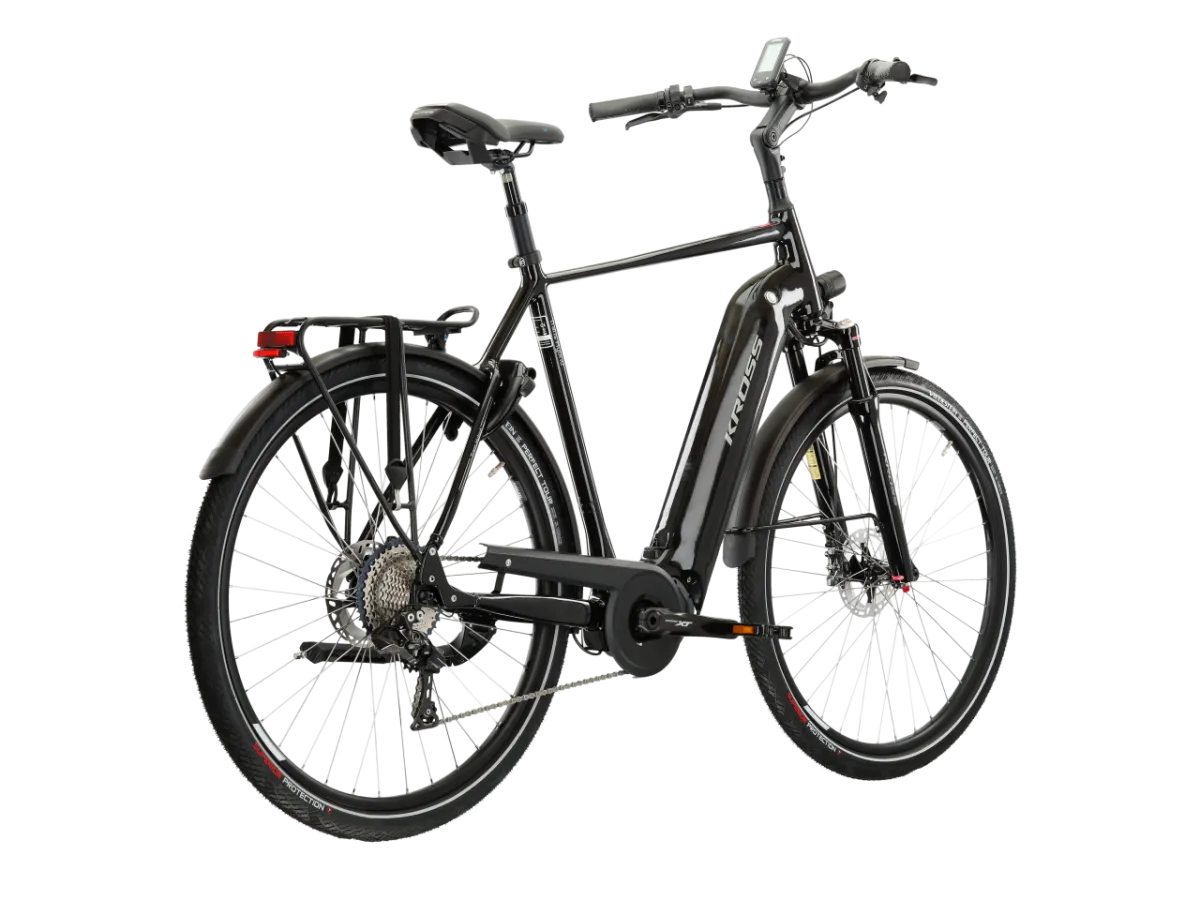 Rower elektryczny KROSS Trans Hybrid Prestige rozmiar XL Czarny thumbnail 3