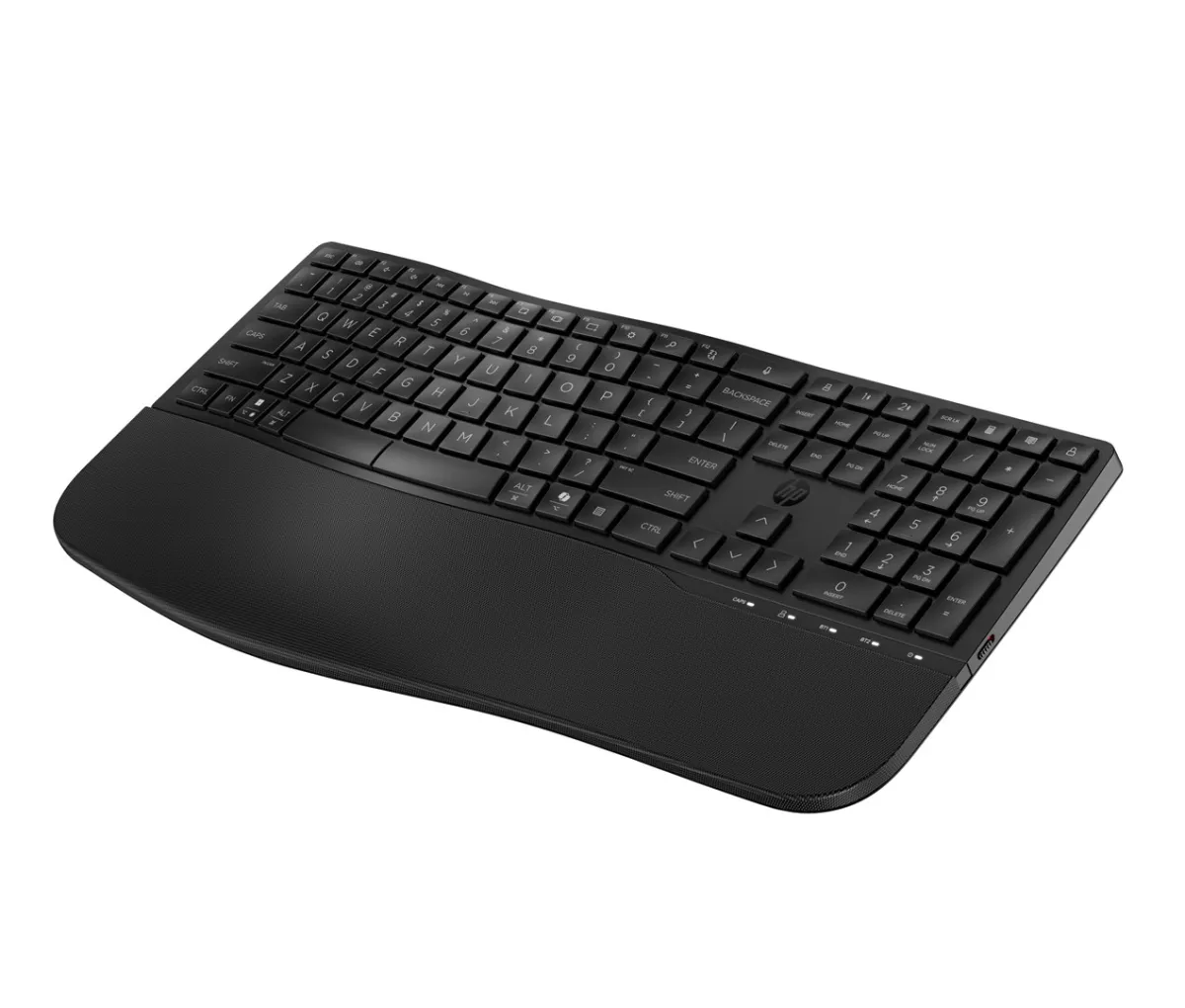 Klawiatura HP 680 Comfort Dual-Mode Keyboard Wireless/Bluetooth Black bezprzewodowa czarna 8T6L8AA thumbnail 3