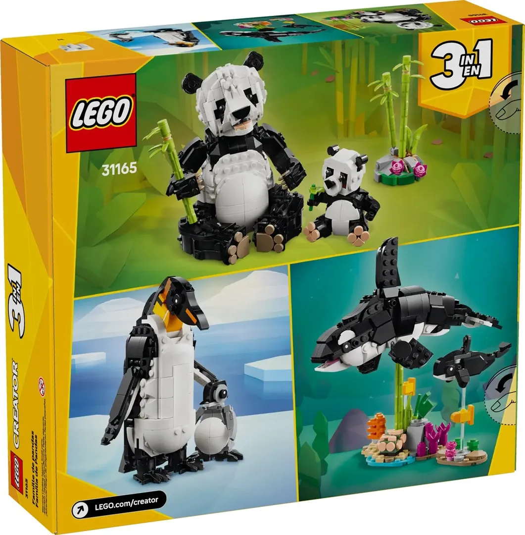 LEGO Creator 3w1 31165 - Dzikie zwierzęta: rodzina pand thumbnail 2