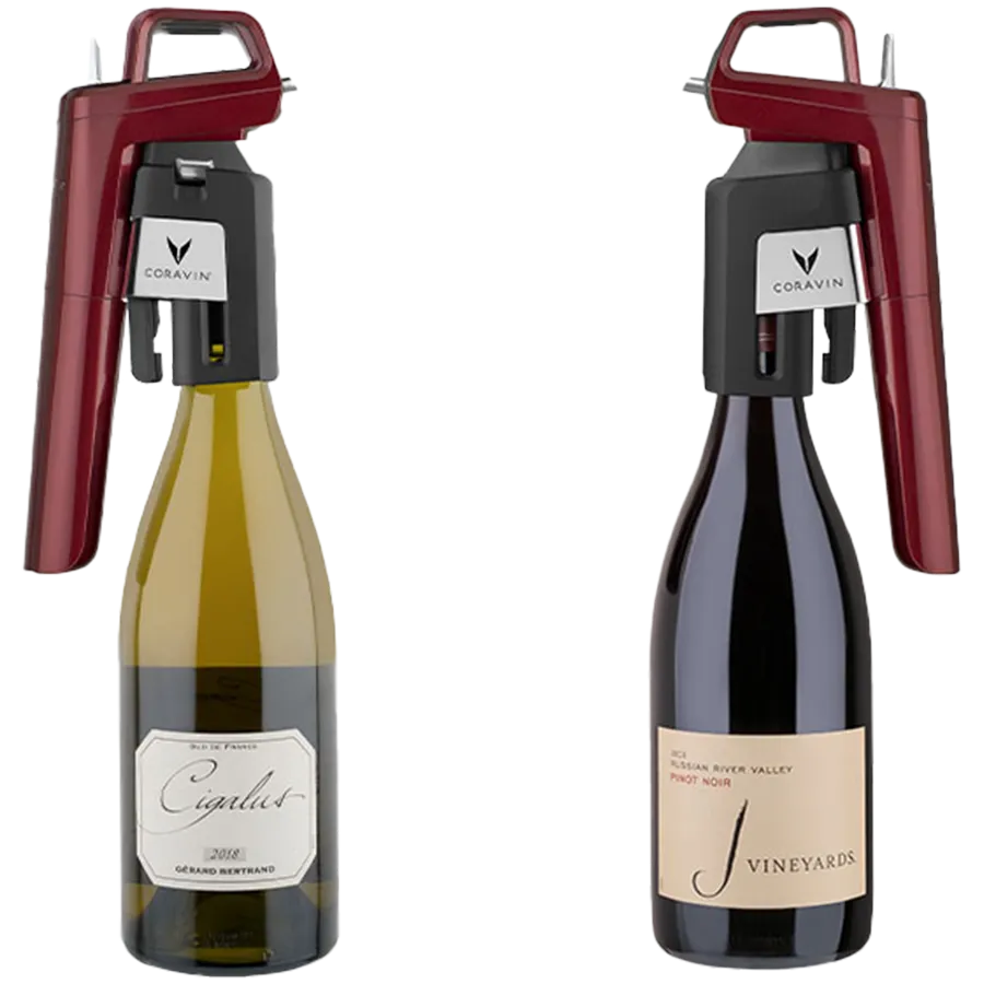 CORAVIN Timeless Six Plus, System do przechowywania wina, Burgundowy thumbnail 3