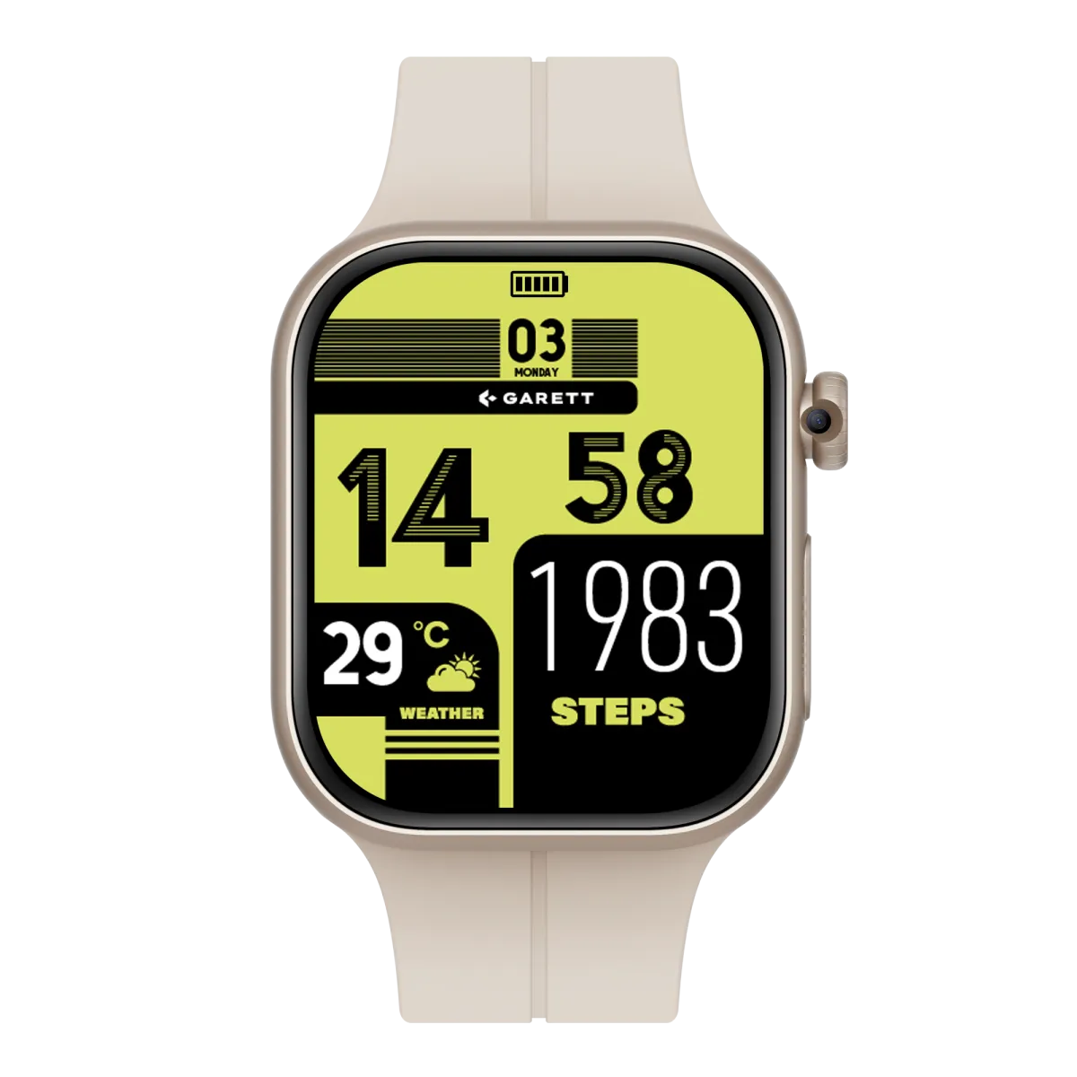 Smartwatch Garett Next AI 4G srebrny thumbnail 3