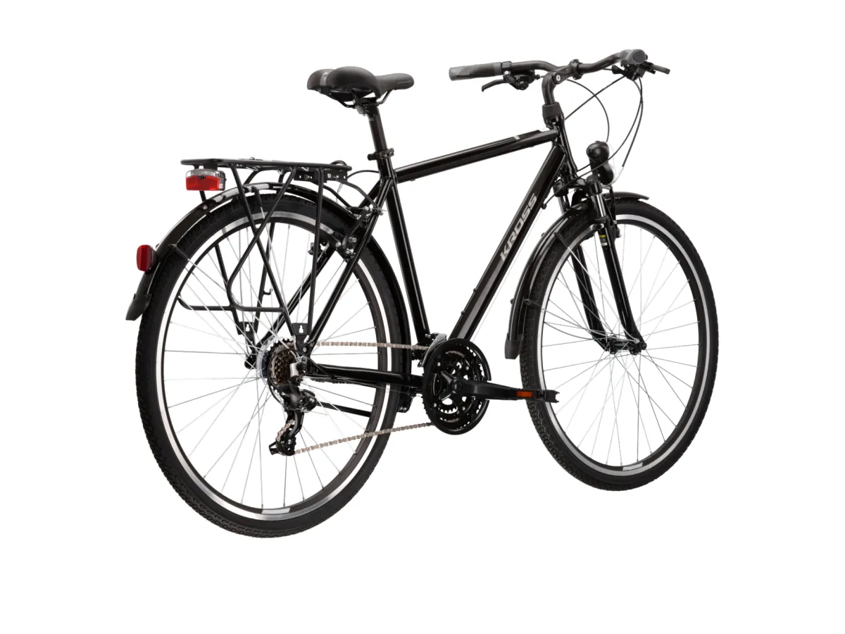 Rower trekkingowy KROSS Trans 1.0 rozmiar S Czarny Szary thumbnail 2