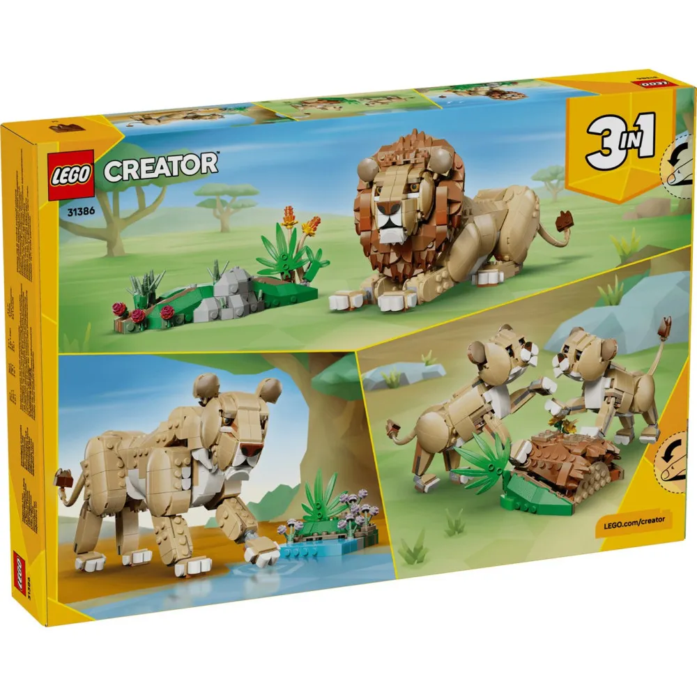 LEGO Creator 3w1 31386 - Dzikie zwierzęta: Dumny lew thumbnail 2