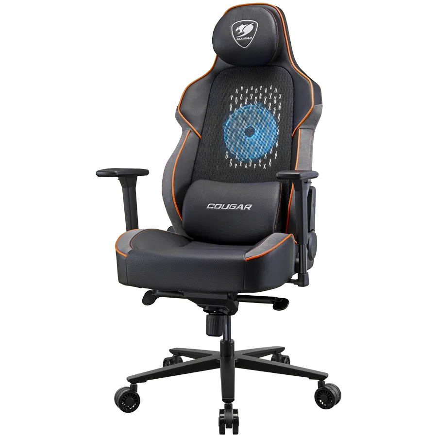 COUGAR Fotel Gamingowy NxSys Aero, Czarno-Pomara?czowy thumbnail 3