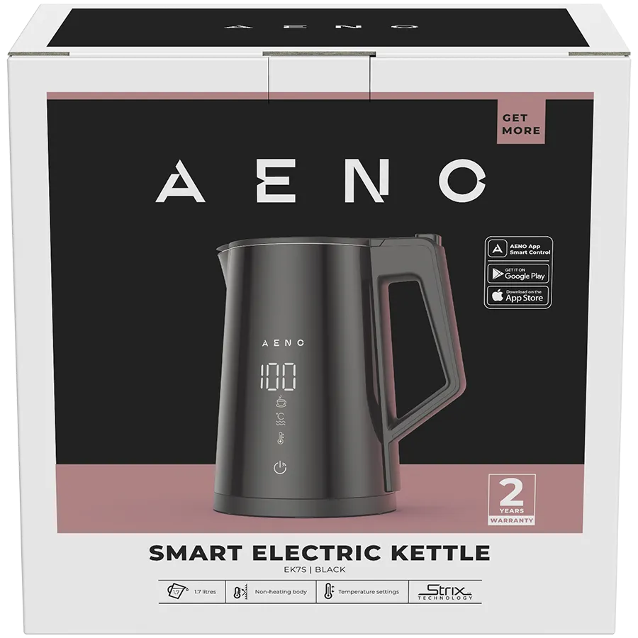 AENO EK7S Czajnik Smart 1.7L Regulacja temp. App + Głos Czarny thumbnail 3