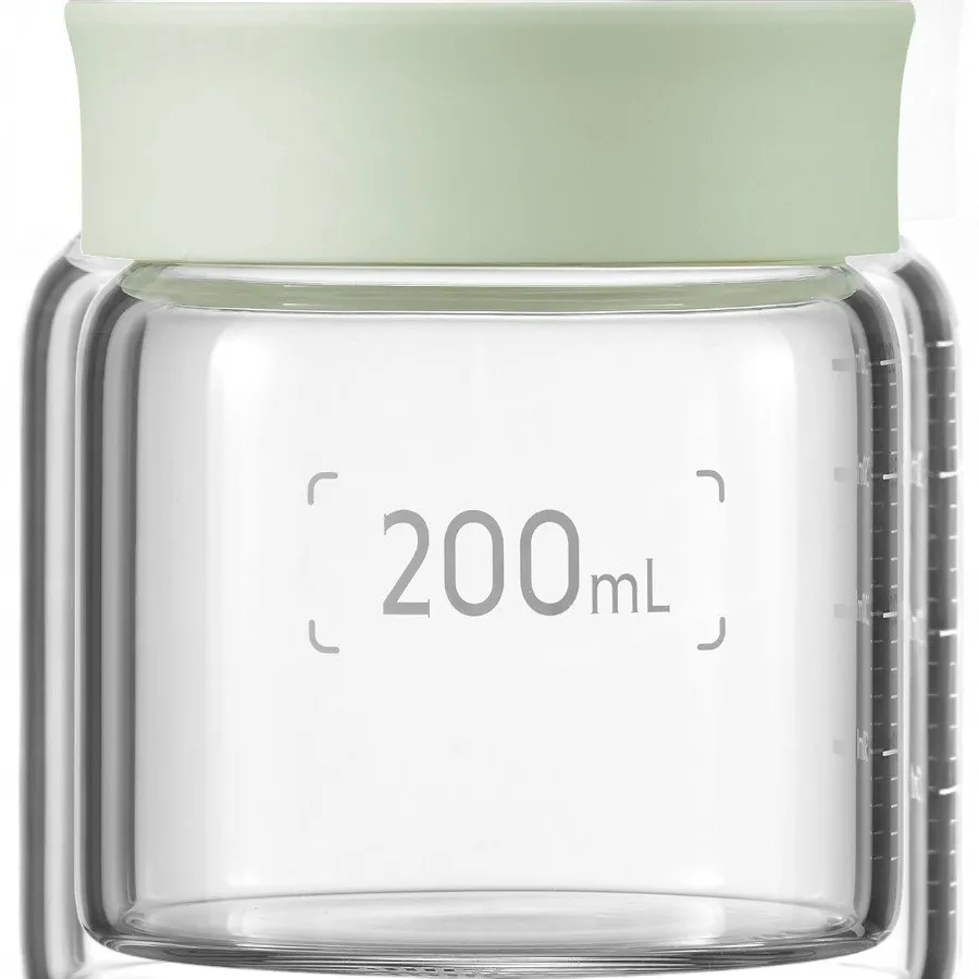 BUYDEEM Szklane słoiczki 200ml z nakrętką wze Cozy Greenish, CS1007/A1 thumbnail 2