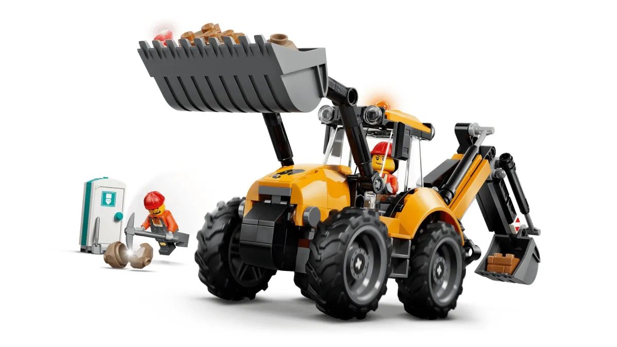 LEGO City 60480 - Żółta koparko-ładowarka thumbnail 3