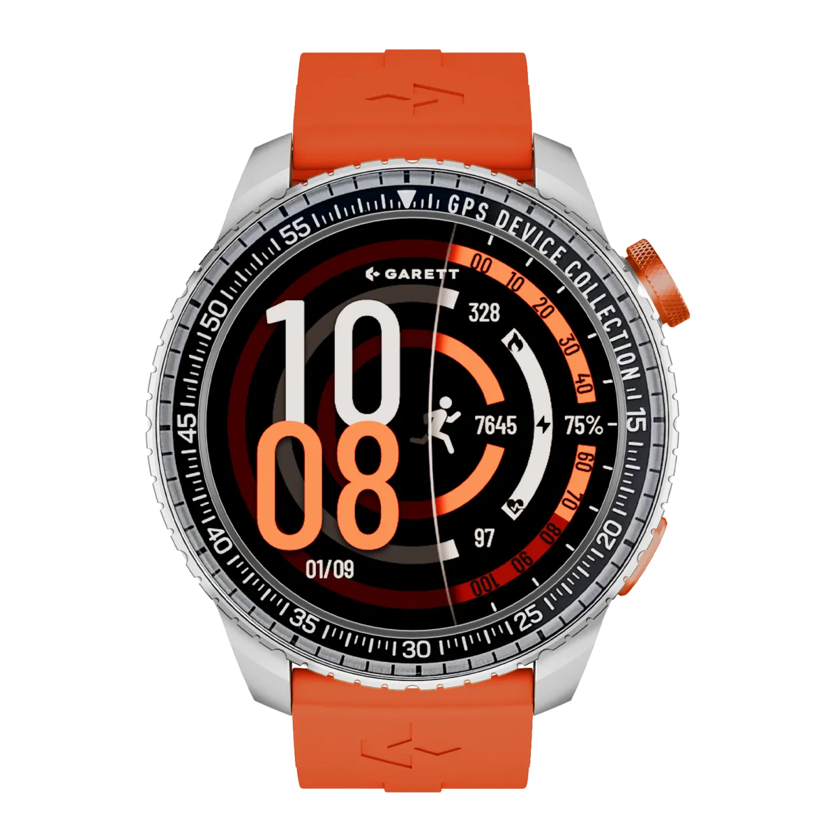 Smartwatch Garett Compass GPS srebrny thumbnail 3