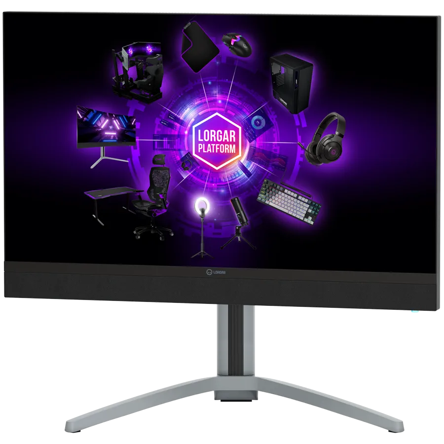 LORGAR Monitor Gamingowy Pro UHD MiniLED 27'', Czarno Szary thumbnail 3