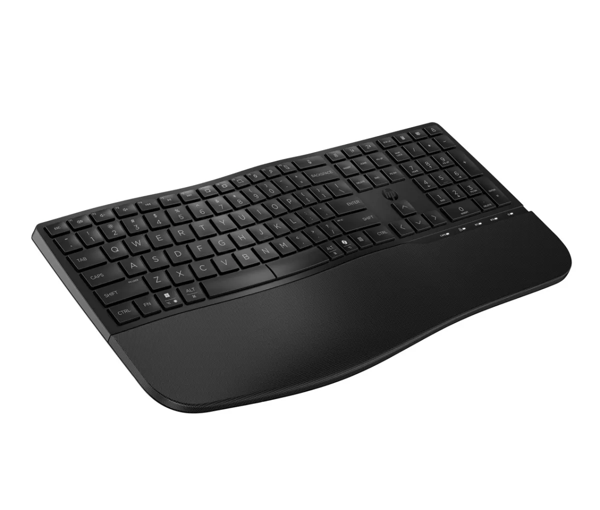 Klawiatura HP 680 Comfort Dual-Mode Keyboard Wireless/Bluetooth Black bezprzewodowa czarna 8T6L8AA thumbnail 2