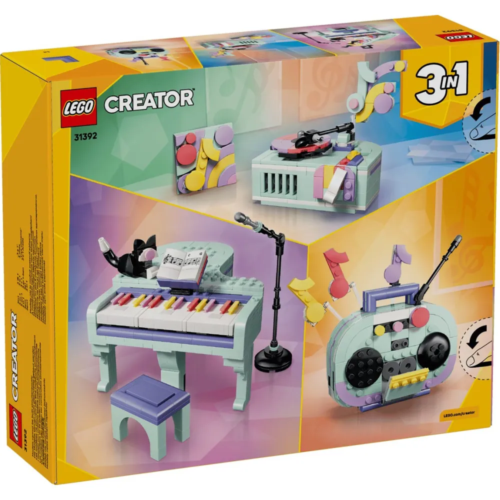 LEGO Creator 3w1 31392 - Dekoracyjny fortepian z kotem thumbnail 2