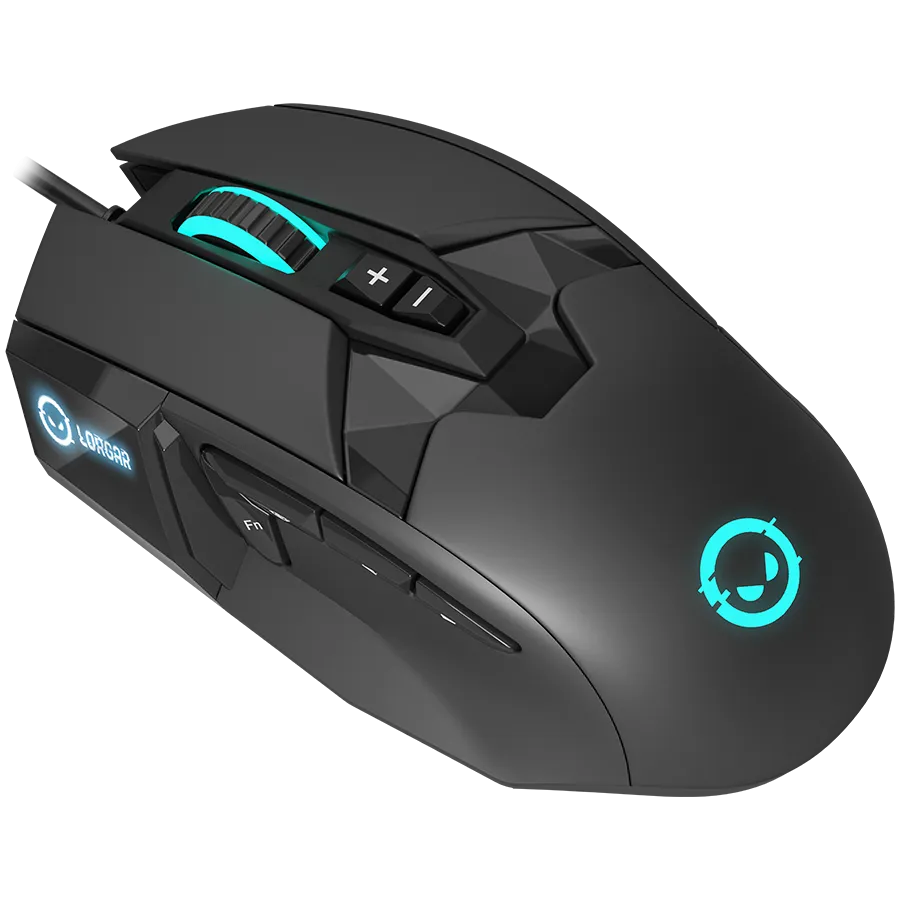 LORGAR Mysz Gamingowa Stricter 579, USB, LED, RGB, Czarna thumbnail 2