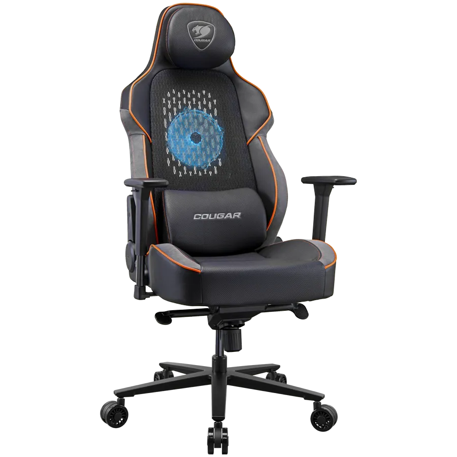 COUGAR Fotel Gamingowy NxSys Aero, Czarno-Pomara?czowy thumbnail 2