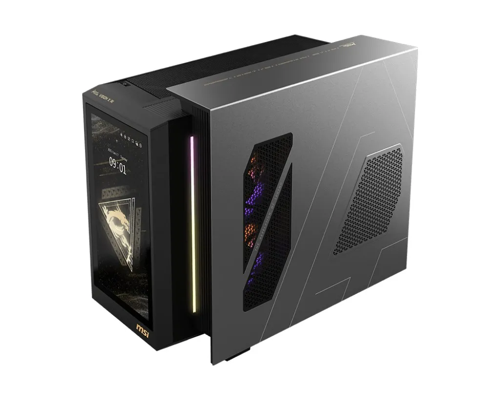 MSI MEG Vision X AI 2NVR7-290EU Ultra 7 265K 64GB DDR5 SSD1TB GeForce RTX 5070 Ti 16G SHADOW 3X OC BE200 WiFi 7+BT 5.4 Win11 Black 2Y thumbnail 2
