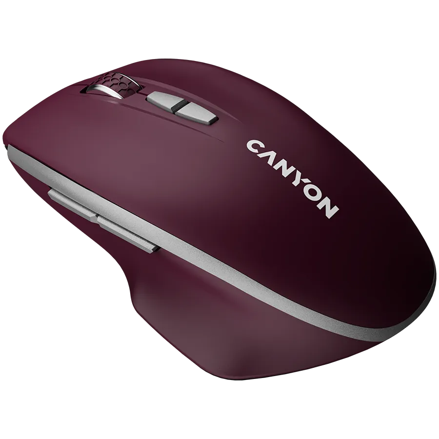 CANYON Mysz bezprzewodowa MW-21 BLU LED BT Czerwona thumbnail 3