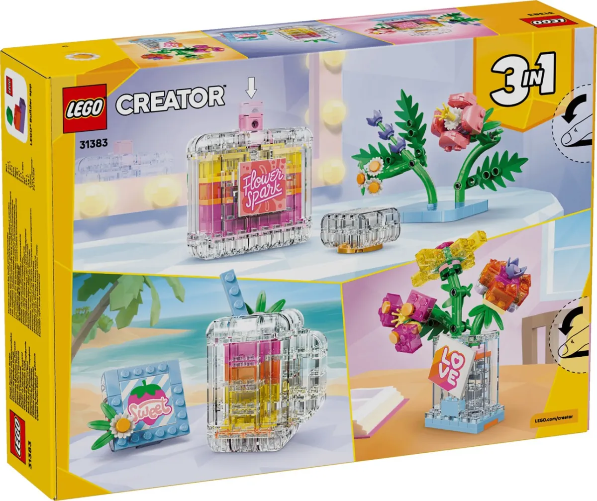 LEGO Creator 3w1 31383 - Flakon perfum z kwiatową ozdobą thumbnail 3