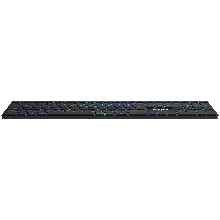 CANYON Klawiatura HKB-W11 UK/US RGB Dwa Tryby Bezprz. Czarna thumbnail 3