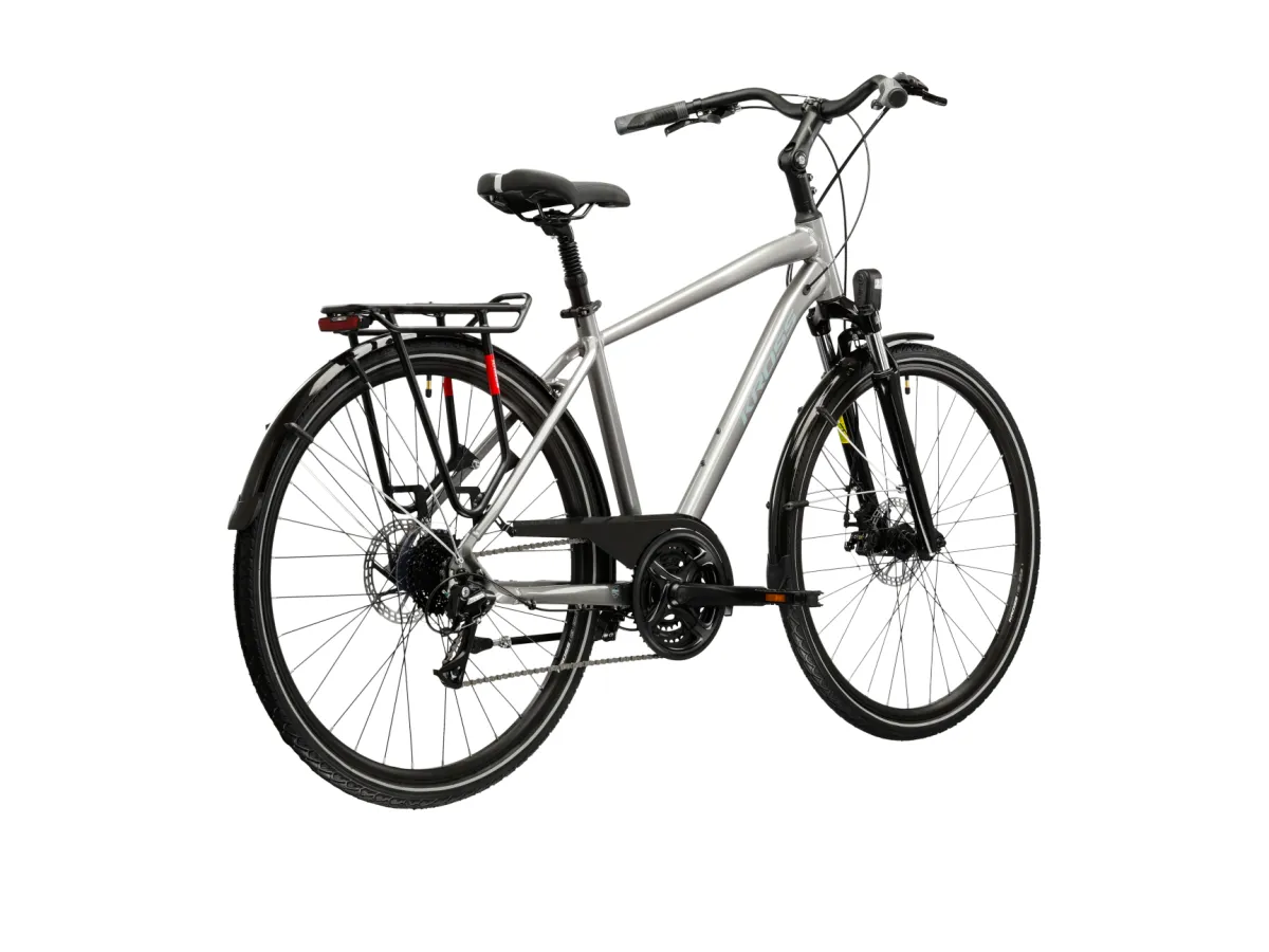 Rower trekkingowy KROSS Trans 3.0 rozmiar L Srebrny thumbnail 3