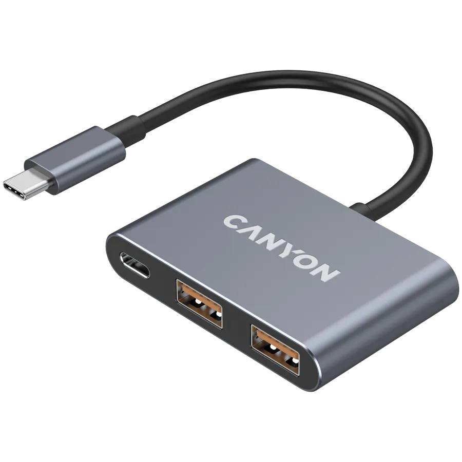 CANYON HUB DS-3 3 w 1 USB-C Ciemnoszary thumbnail 2