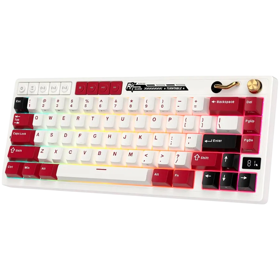 ROYAL KLUDGE RK M65 Famicom Gaming Keyboard Cream switch thumbnail 2