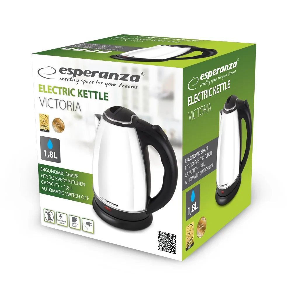 ESPERANZA CZAJNIK VICTORIA 1.8 L BIAŁY EKK113W thumbnail 2