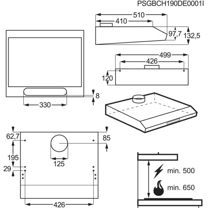 Okap ELECTROLUX LFU 215 X thumbnail 3