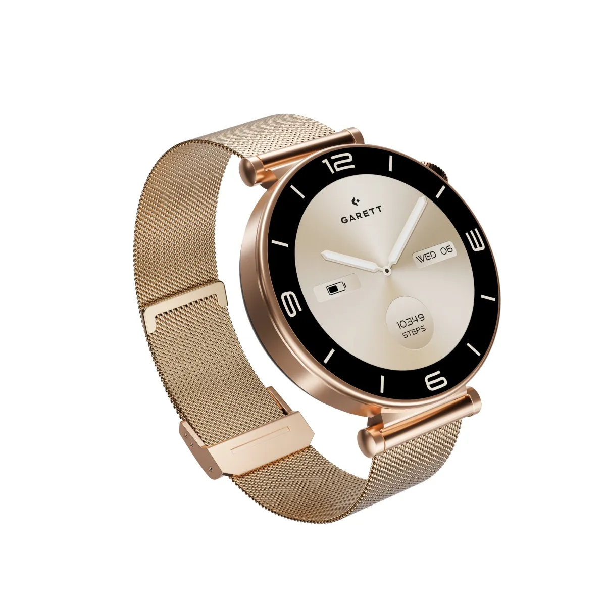 Smartwatch Garett Rose różowe złoto mesh thumbnail 2