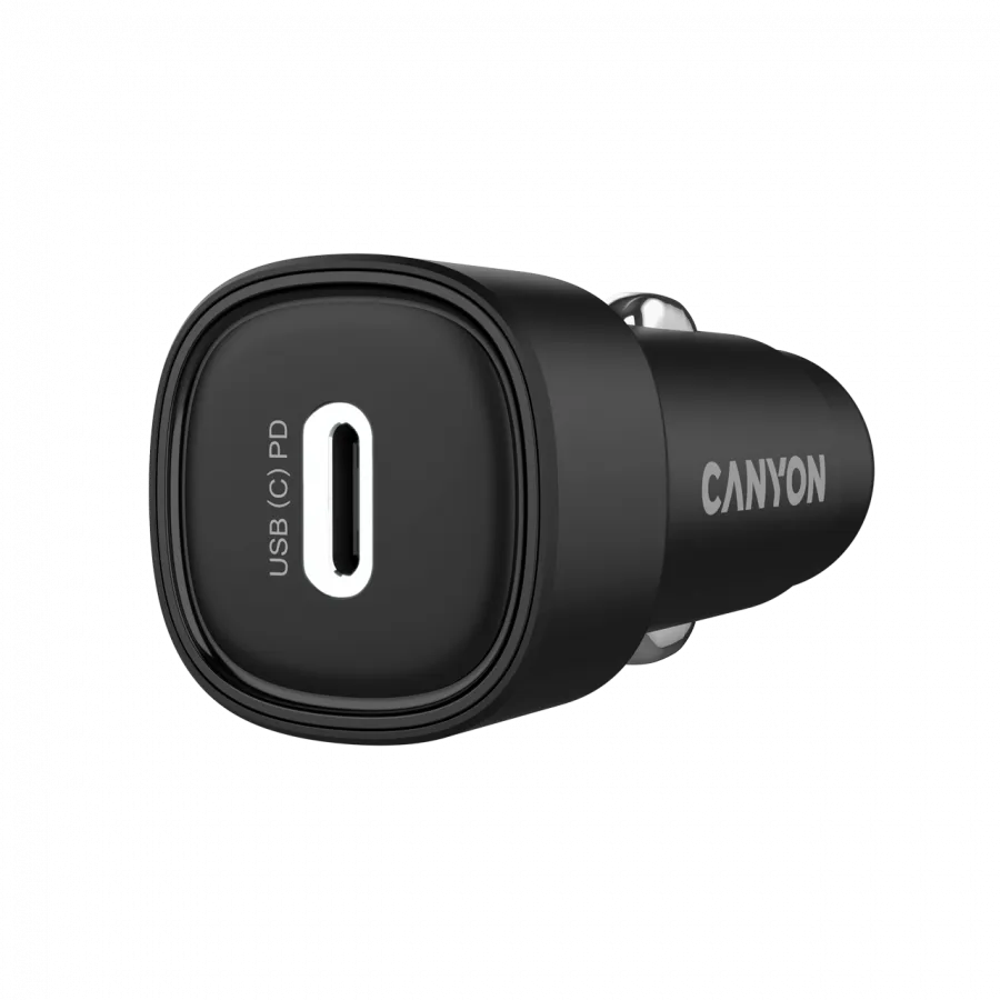 CANYON Ładowarka samochodowa OnDrive 30 PD 30W USB-C czarna thumbnail 2