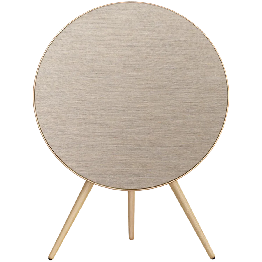 Bang & Olufsen Beosound A9 5.G Gold Tone/light oak legs/cover golden by Kvadrat thumbnail 3