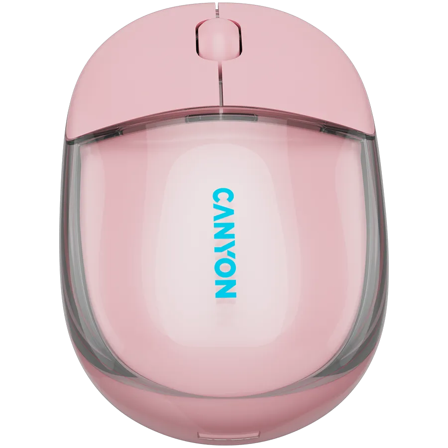 CANYON mouse OnClick 24 BT/ Wireless Transparent/Pink thumbnail 2