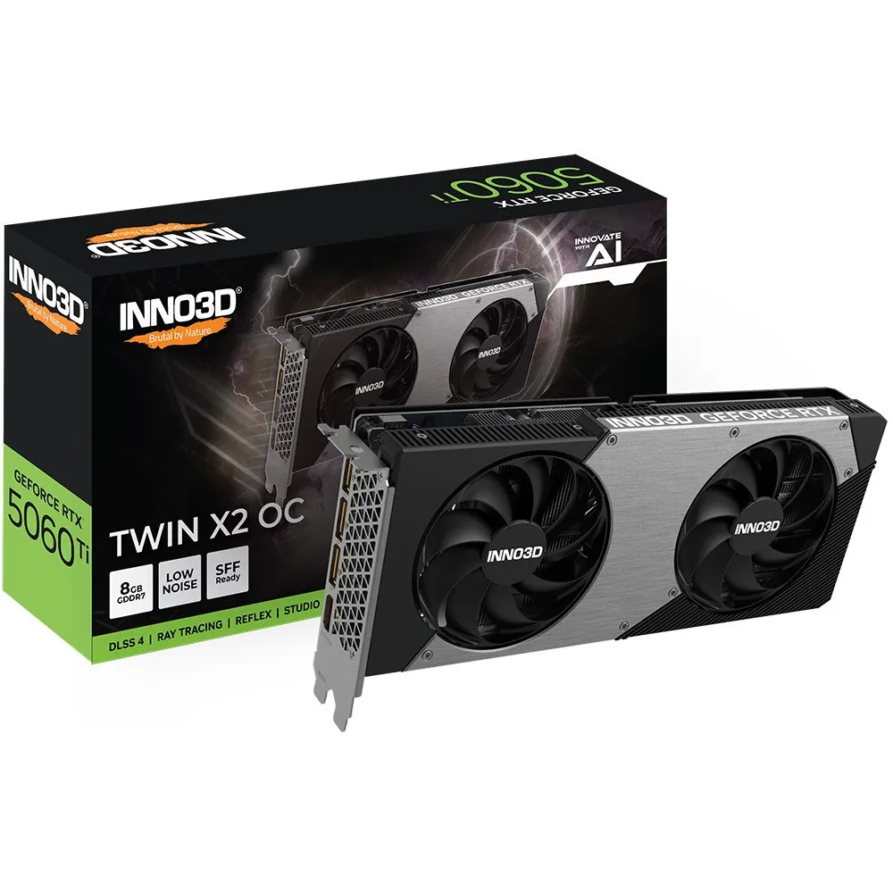 Karta graficzna INNO3D RTX 5060 Ti Twin X2 OC 8GB thumbnail 3