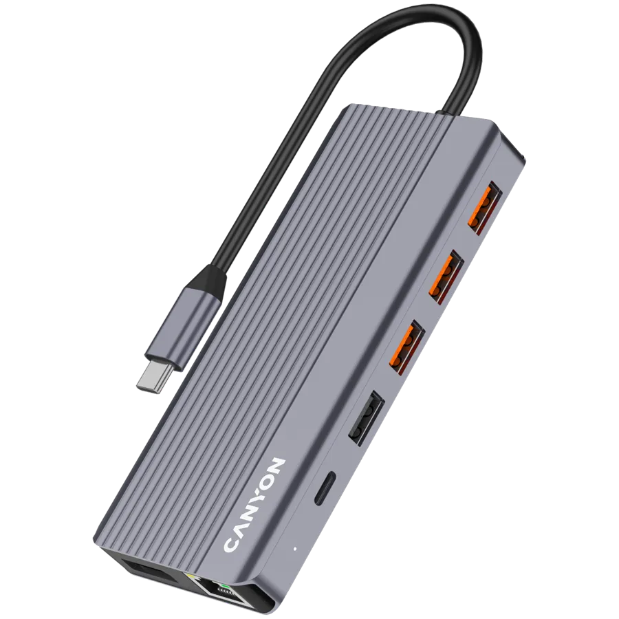CANYON HUB DS-16 13 w 1 4k USB-C Szary thumbnail 2