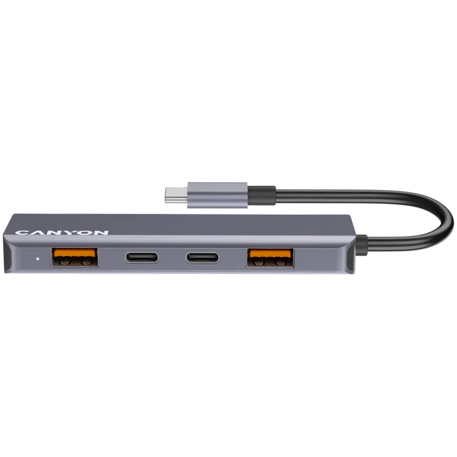 CANYON HUB DS-18 5 w 1 USB-C Szary thumbnail 2