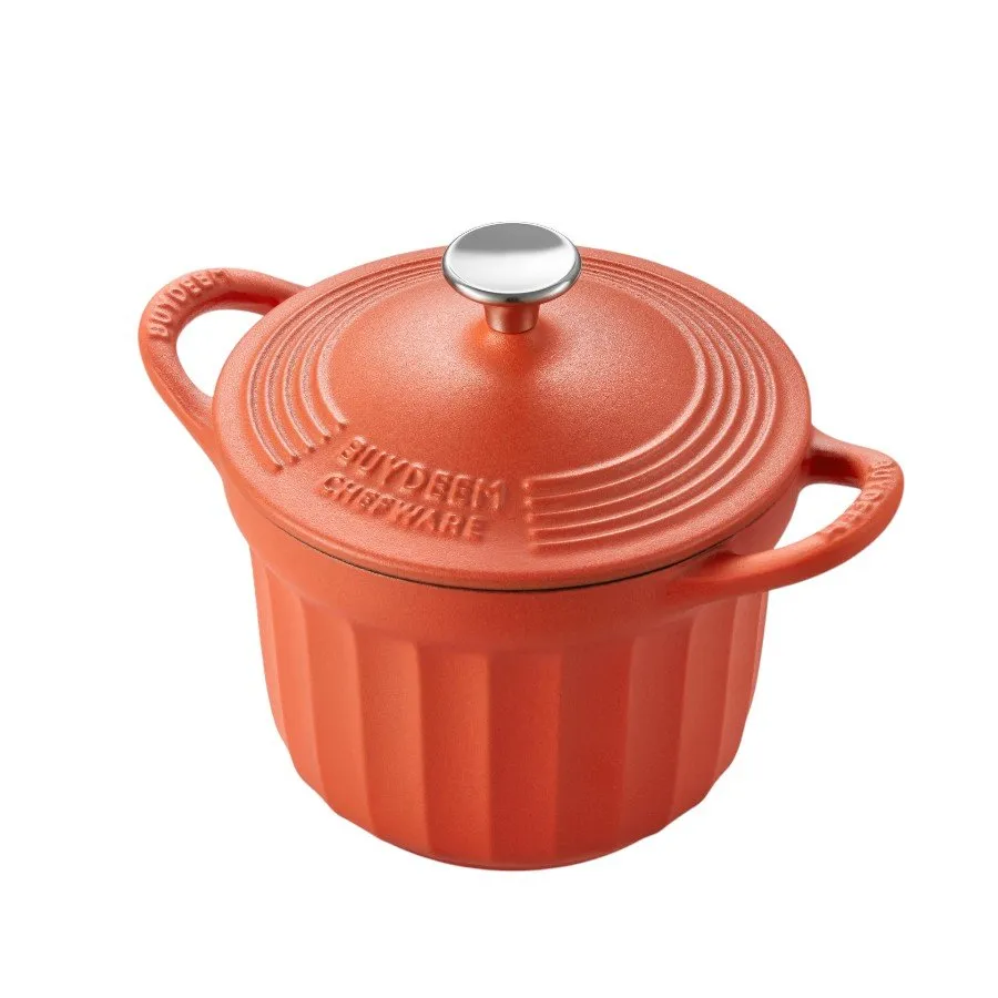 BUYDEEM Emaliowane naczynie żeliwne 1,8L, CP541, Koi Red thumbnail 2