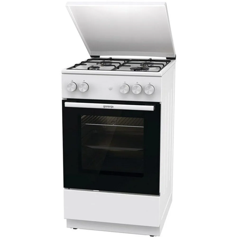 Kuchnia gazowa GORENJE GG5A14WJ, piekarnik gazowy, 70 l, 4 palniki, biały thumbnail 2