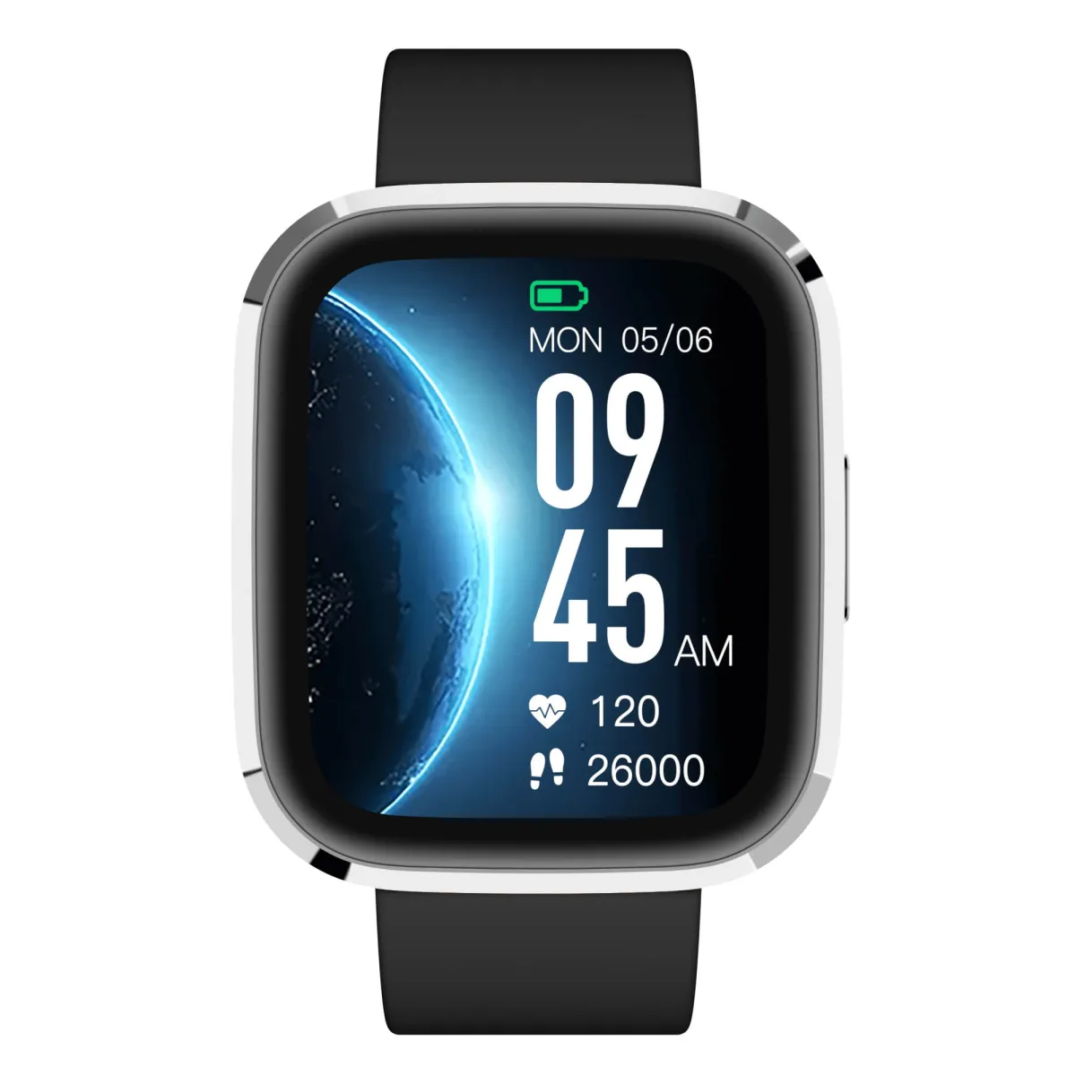 Smartwatch Garett GRC STYLE srebrno-czarny thumbnail 3