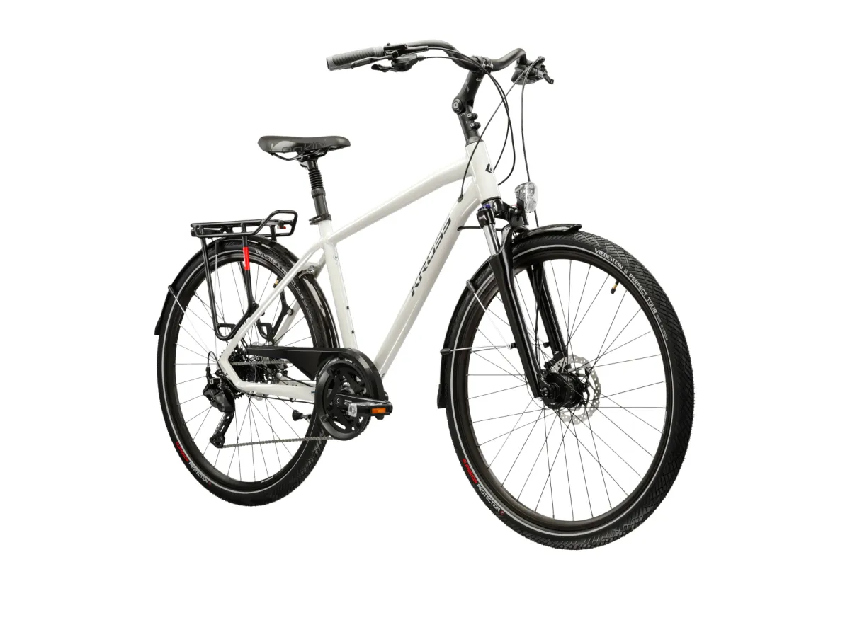 Rower trekkingowy KROSS Trans 5.0 rozmiar XL Biały thumbnail 2
