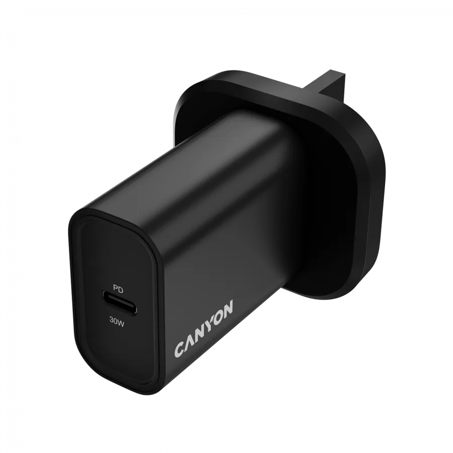 CANYON charger OnCharge 30CL Max Power 30W 1xPD UK Black thumbnail 3