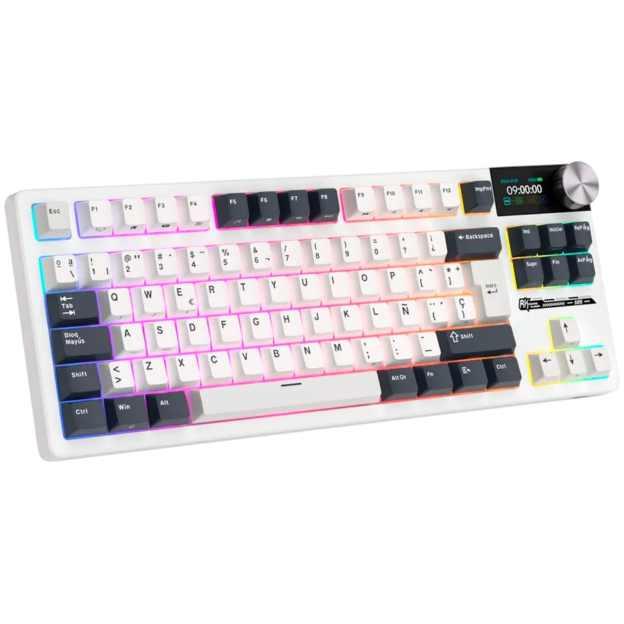 ROYAL KLUDGE RK S85 White Night Gaming Keyboard Cloud switch thumbnail 2