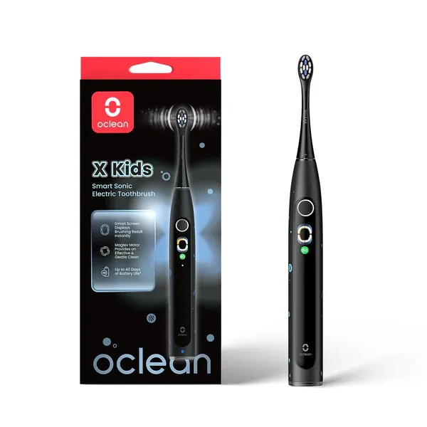 Szczoteczka soniczna OCLEAN X Kids Set Czarna 72 000 r/min. Etui podróżne thumbnail 2